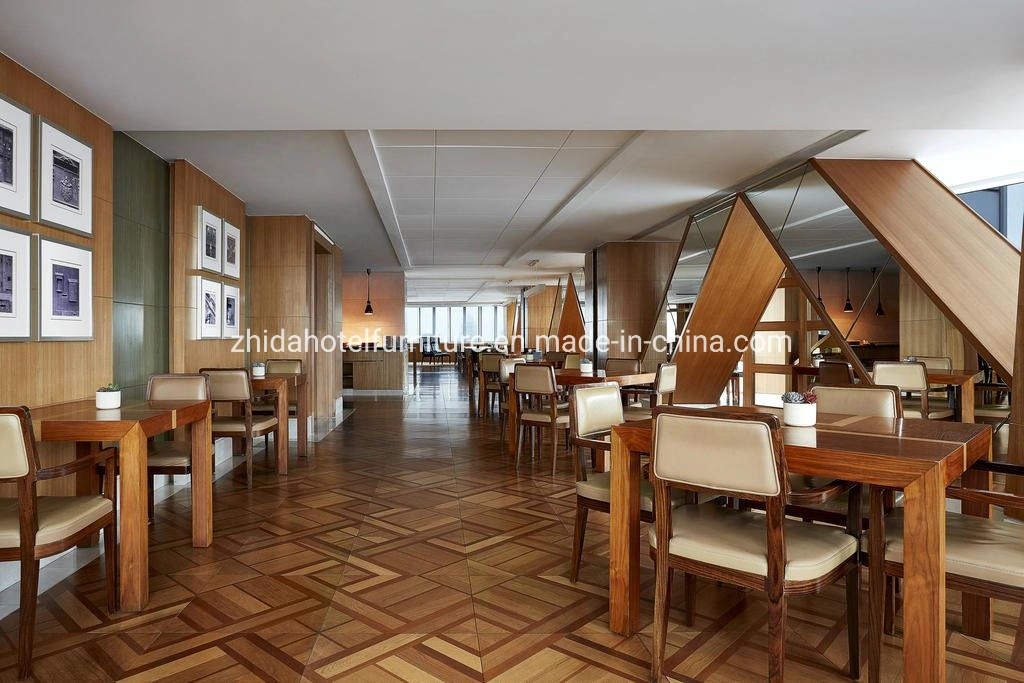 Solid Wood Restaurant Furniture for 5 Star Hotel Coffee Shop